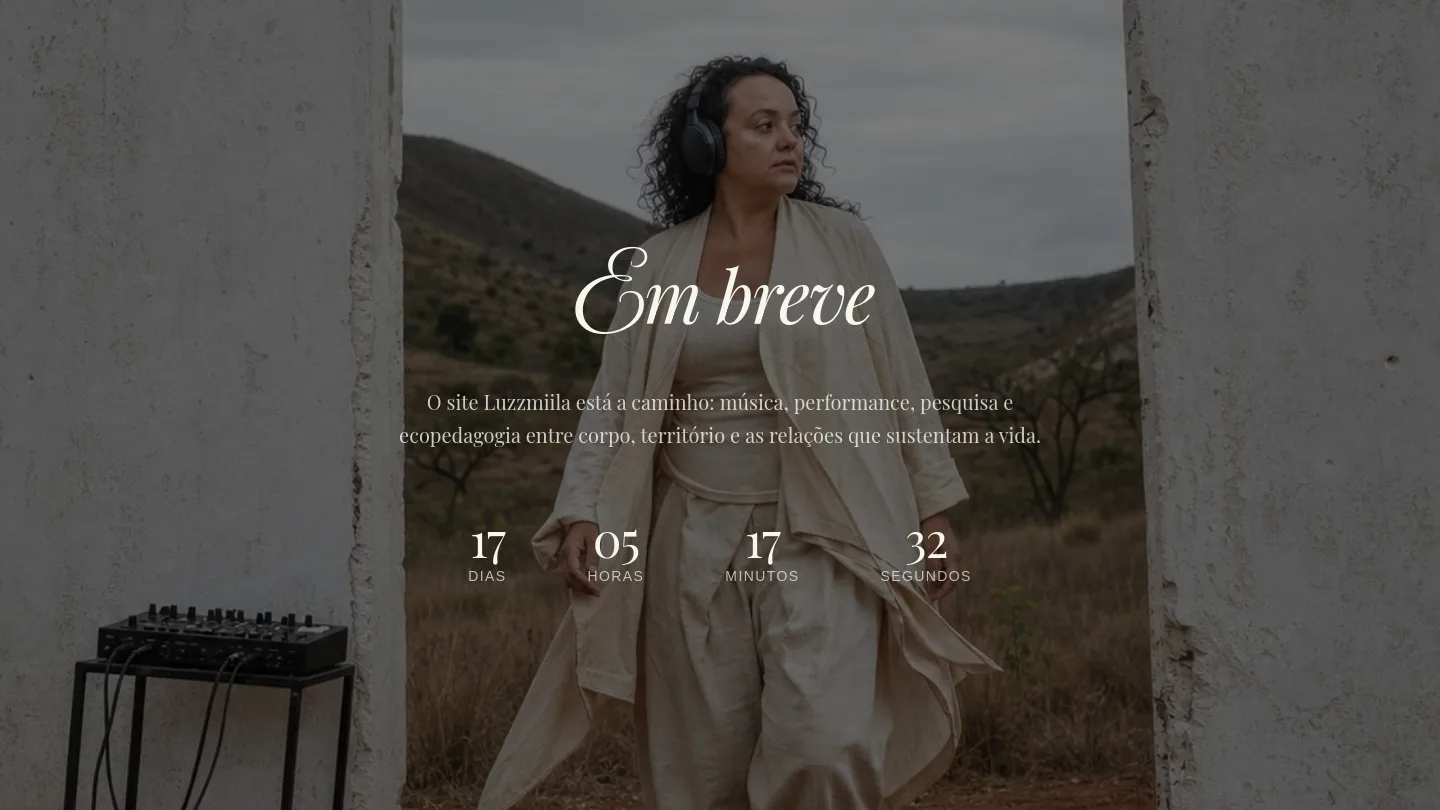 Screenshot do site Luzzmiila
